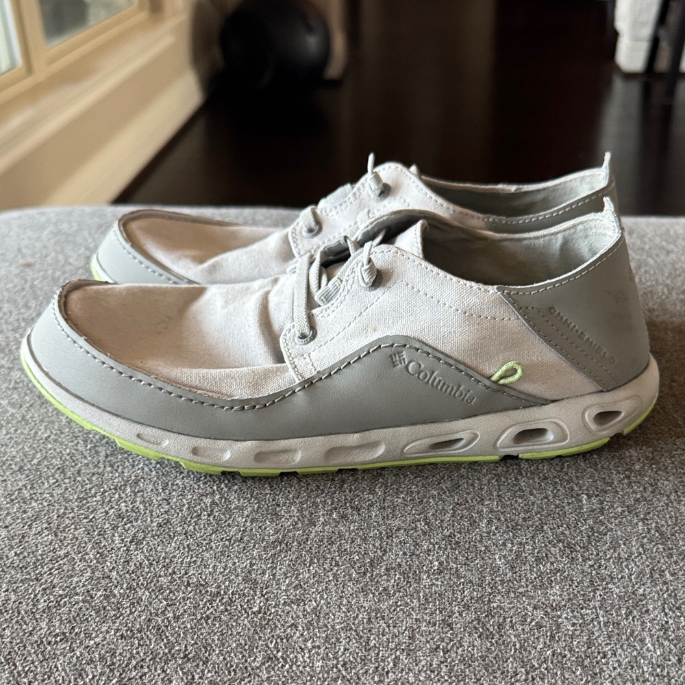 Columbia Light Gray Canvas Slip on Shoes - Picture 4 of 11